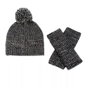 Rebecca Minkoff Beanie and Arm Warmers Set in Black - NWT